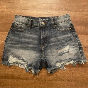 Hi-Rise Distressed Shorts